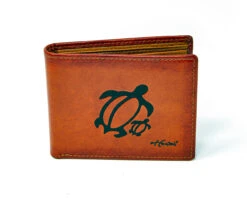Mens Bifold Wallet - Honu: Light