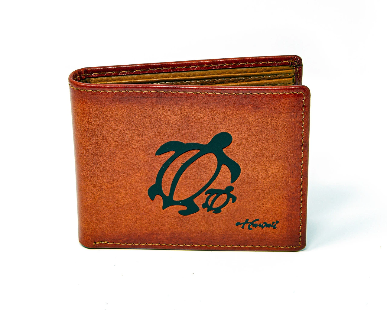 Mens Bifold Wallet - Honu: Light