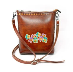 Cross Body Shoulder Purse: Plumeria