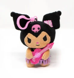 SANRIO Kuromi Plush 4" W/ Strap - Ukulele