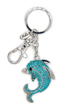 Island Bling Keyring - Dolphin: Blue