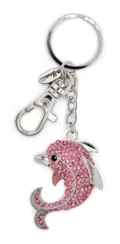 Island Bling Keyring - Dolphin: Pink