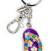 Island Bling Keyring - Flower Sandal: Purple