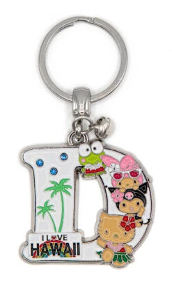 SANRIO Hello Kitty® & Friends HAWAII Initial Keyring: D