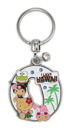 SANRIO Hello Kitty® & Friends HAWAII Initial Keyring: O