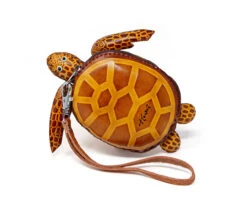 Small Animal Coin Holder: Brown Honu