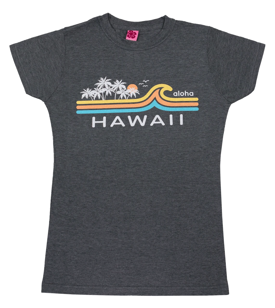 Island Girl® Surf Tee - Beach Break: Charcoal Heather