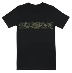 Vintage Dyed Tee - Retro Band: Black