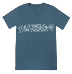 Vintage Dyed Tee - Retro Band: Denim Heather