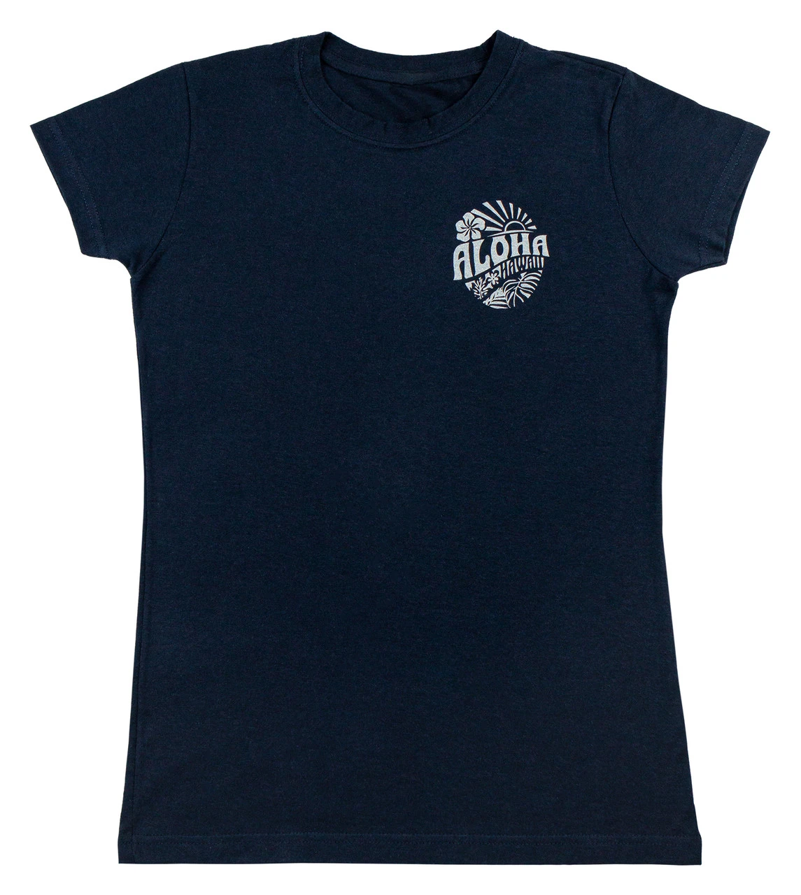 Island Girl® Surf Tee - Sunny Aloha: Charcoal Heather - Image 7