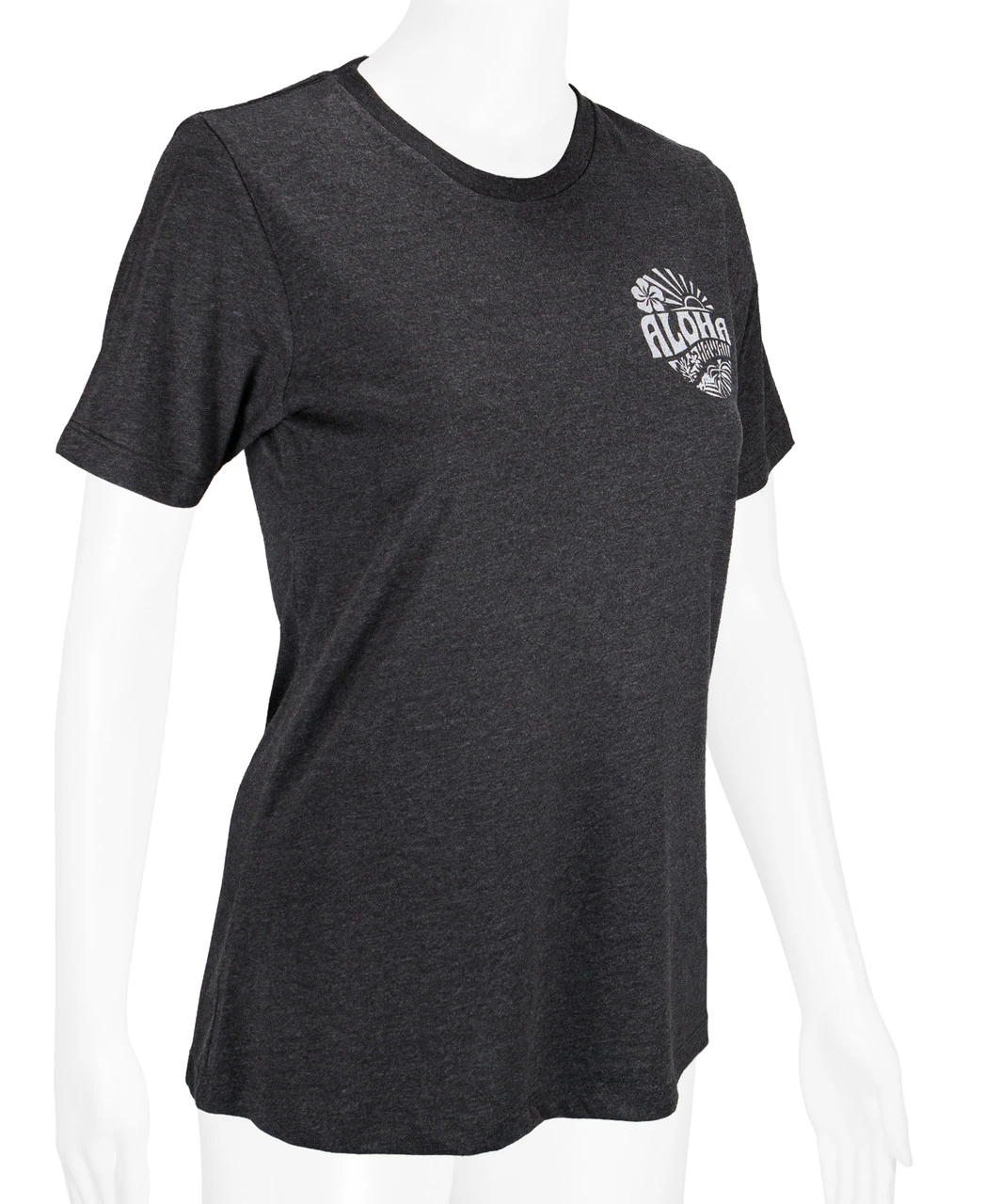 Island Girl® Surf Tee - Sunny Aloha: Charcoal Heather - Image 5