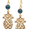 Jewel Of The Sea Dangle Earrings: Pineapple