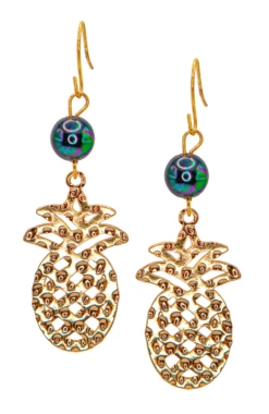 Jewel Of The Sea Dangle Earrings: Pineapple