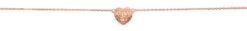 Moana Collection Rose Gold Anklet: Heart