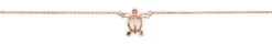 Moana Collection Rose Gold Anklet: Turtle
