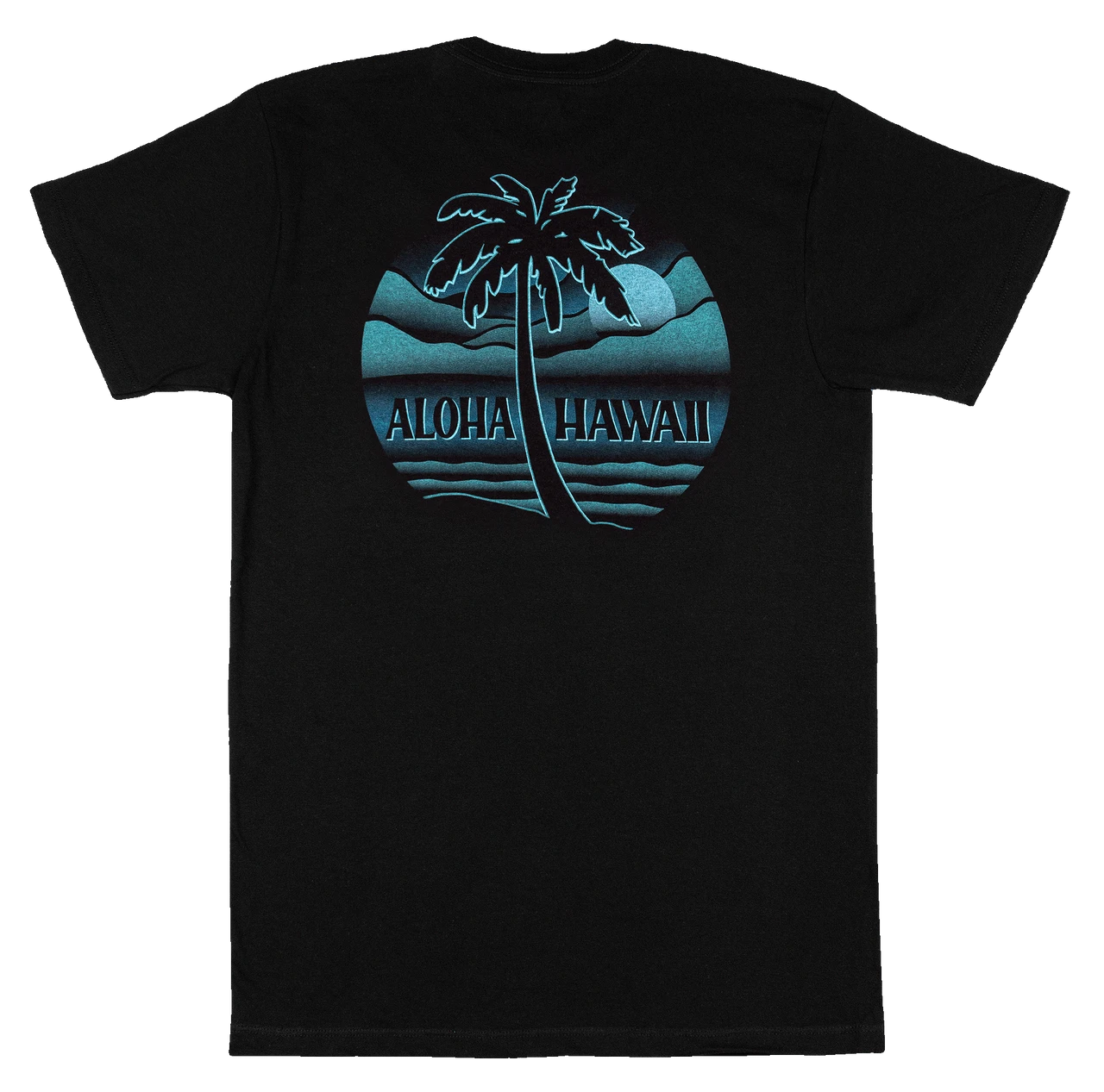 Crew Neck Tee - Moonlight: Black - Image 2