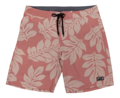 Hawaiian Performance Surfwear® Waverider Board Shorts - Floral: Salmon