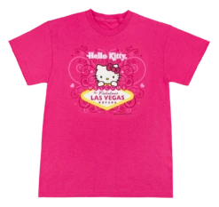 SANRIO Hello Kitty® & Friends LAS VEGAS Child's Tee - Heart Crest: Raspberry