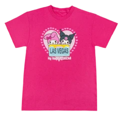 SANRIO Hello Kitty® & Friends LAS VEGAS Child's Tee - My Melody & Kuromi: Raspberry