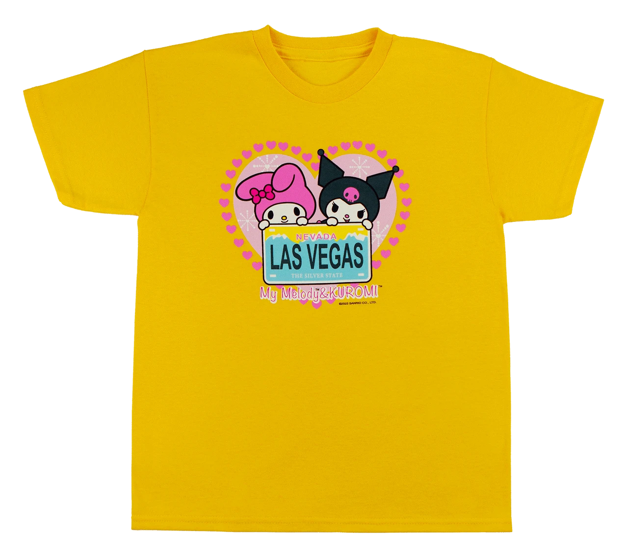 SANRIO Hello Kitty® & Friends LAS VEGAS Child's Tee - My Melody & Kuromi: Yellow