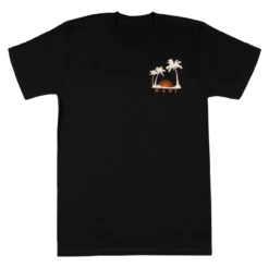 Crew Neck Tee - MAUI Seaside: Black