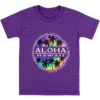 Hawaiian Performance Surfwear® Child's Tee - Tie Dye: Purple