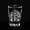Island Collection Hawaiian Design Etched Shotglass: Tropical Sunset