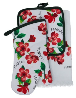 3-Piece Kitchen Set: Mixed Hibiscus