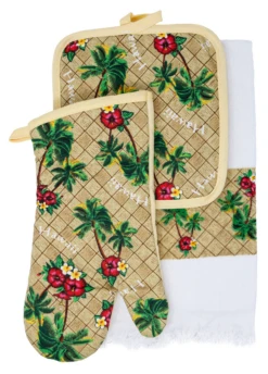 3-Piece Kitchen Set: Palm Tree