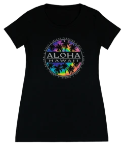 Island GirlĀ® Surf Tee - Tie Dye: Black