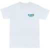 Crew Neck Tee - Ocean: White