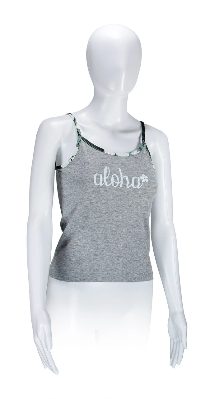 Island Design Collection Strap Tee: Gray - Image 4