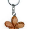3D Wood Art Keyring - Plumeria
