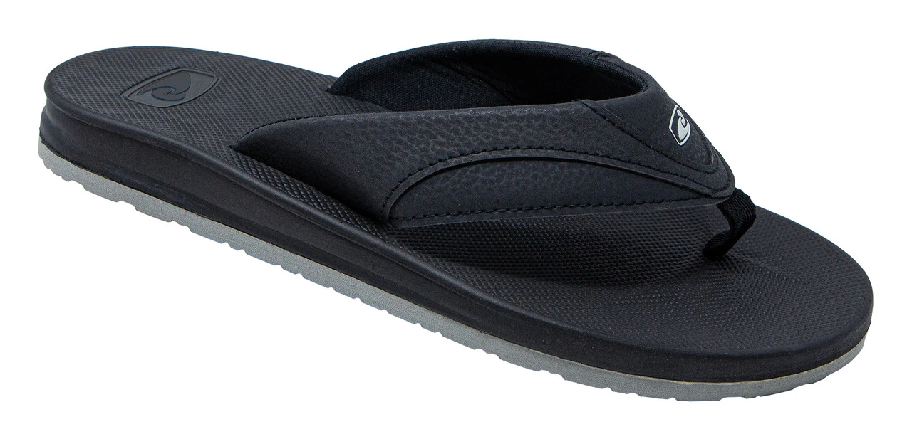 Hawaiian Performance Surfwear® Slippers: Black - Image 2