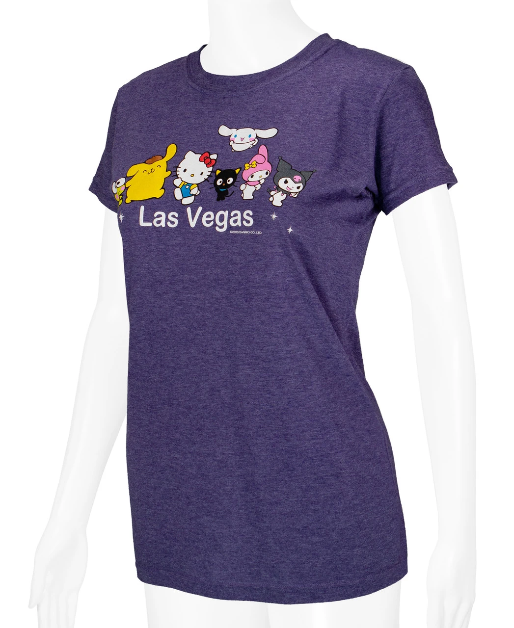 SANRIO Hello Kitty® & Friends LAS VEGAS Baby Tee - Friends: Purple Heather - Image 2