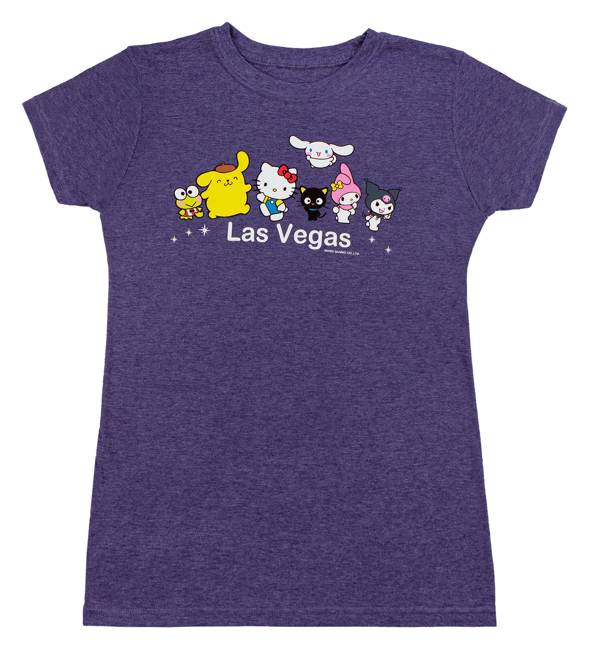 SANRIO Hello Kitty® & Friends LAS VEGAS Baby Tee - Friends: Purple Heather - Image 4