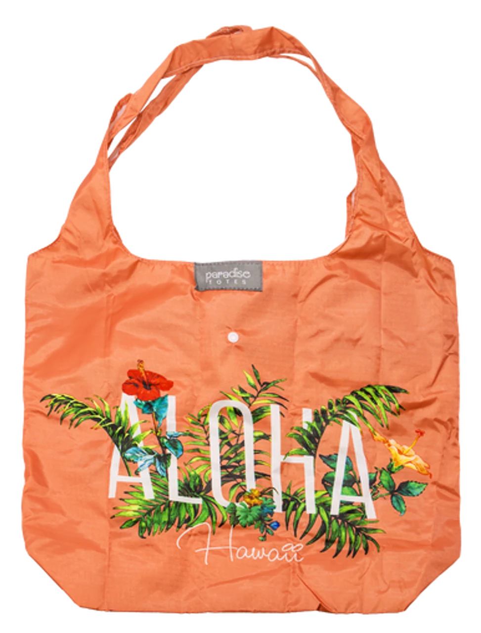 Paradise Foldable Tote: Garden - Orange