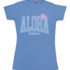 Island Girl® Surf Tee - Big Aloha: Blue Heather