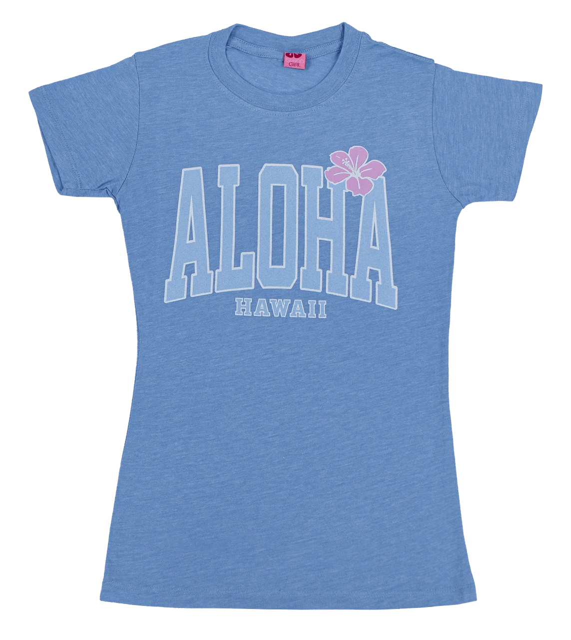 Island Girl® Surf Tee - Big Aloha: Blue Heather