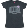 Island Girl® Surf Tee - Big Aloha: Charcoal Heather
