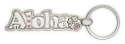 Island Girl® Rhinestone Keyring: Aloha