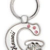 Island Girl® Rhinestone Keyring: G