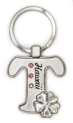 Island Girl® Rhinestone Keyring: T