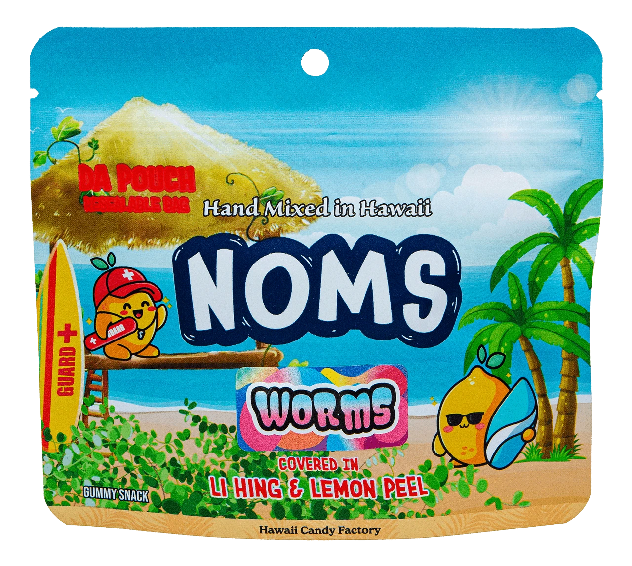 NOMS Li Hing & Lemon Peel Candies: Worms - Image 2