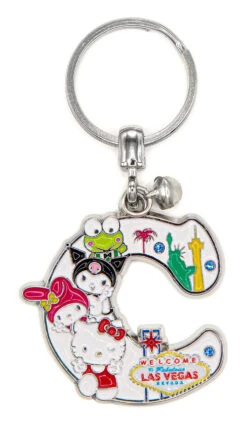 SANRIO Hello Kitty® & Friends LAS VEGAS Initial Keyring: C