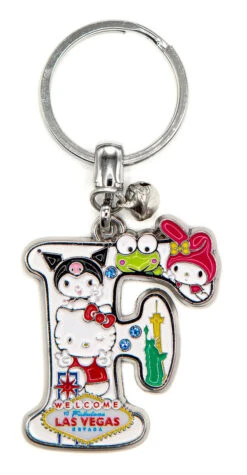 SANRIO Hello Kitty® & Friends LAS VEGAS Initial Keyring: F