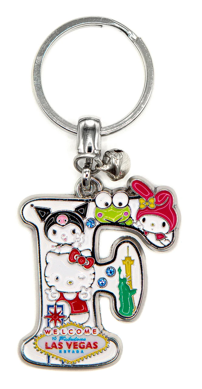 SANRIO Hello Kitty® & Friends LAS VEGAS Initial Keyring: F