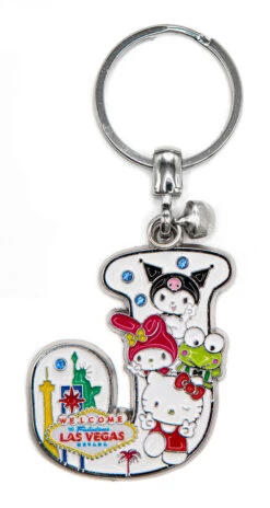 SANRIO Hello Kitty® & Friends LAS VEGAS Initial Keyring: J