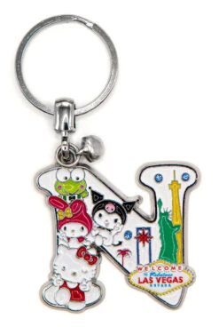SANRIO Hello Kitty® & Friends LAS VEGAS Initial Keyring: N