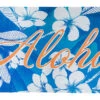 Hawaii Loa Premium Blanket Towel: Turkish Towel - Plumeria Palm Tree